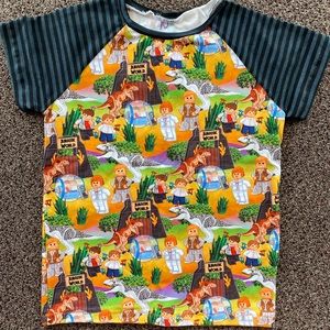 Handmade lego Jurassic world raglan size 10